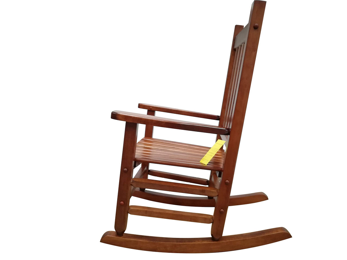 Rocking Rocker - K086NT Durable Natural Child’s Wood Porch Rocker/Outdoor Rocking Chair - Indoor or Outdoor - Suitable for 4-8 Years Old Rockingrocker