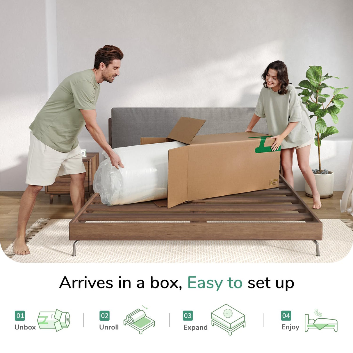 Novilla Twin Size Mattress, 8 Inch Memory Foam Mattress Twin for Pressure Relief & Comfort Sleep, Removable Washable Mattress Cover, CertiPUR-US Certified Twin Mattress in a Box, Medium Firm Novilla