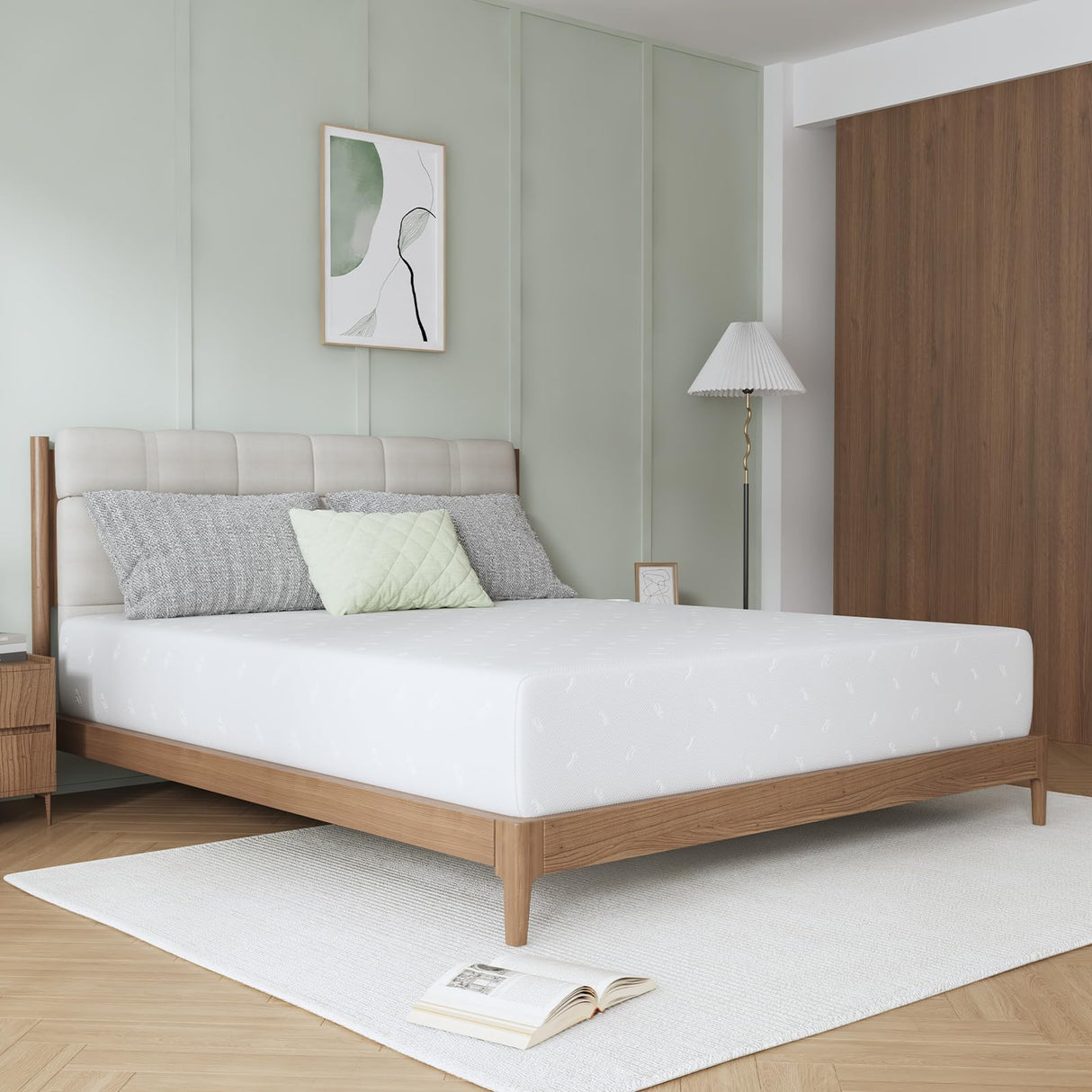 Novilla 12 Inch King Size Mattress, King Memory Foam Mattress for Motion Isolation & Contour Support with Cooling Wave-Cut Foam & High-Density Support Foam Mattresses in a Box Medium Firm Feel Novilla