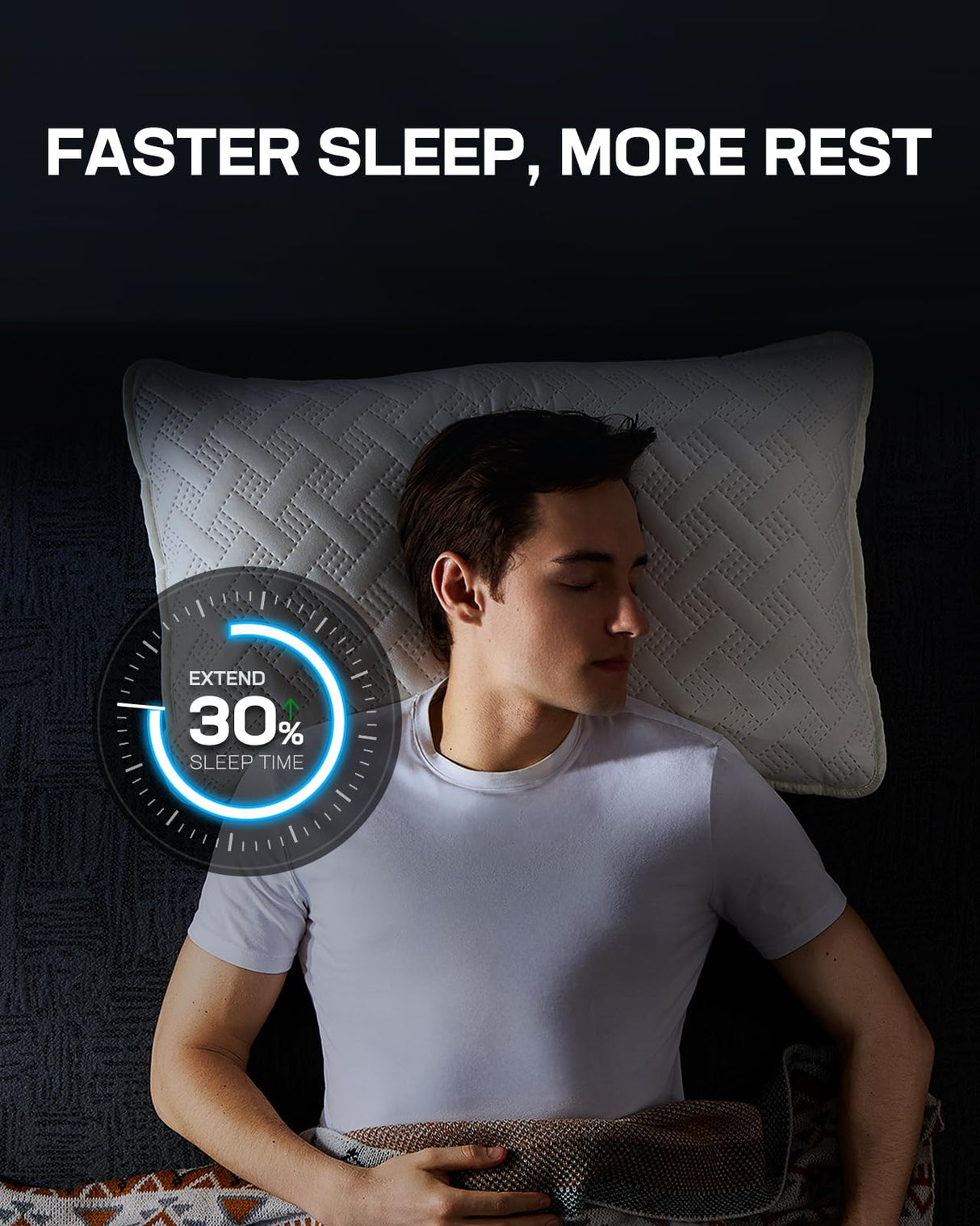 Marsail NS2 Pro Massage Adjustable Base with Mattress Set, Wireless Remote & App Control, Split King Adjustable Bed Frame + 14-inch Cooling Gel Memory Foam Mattress Marsail