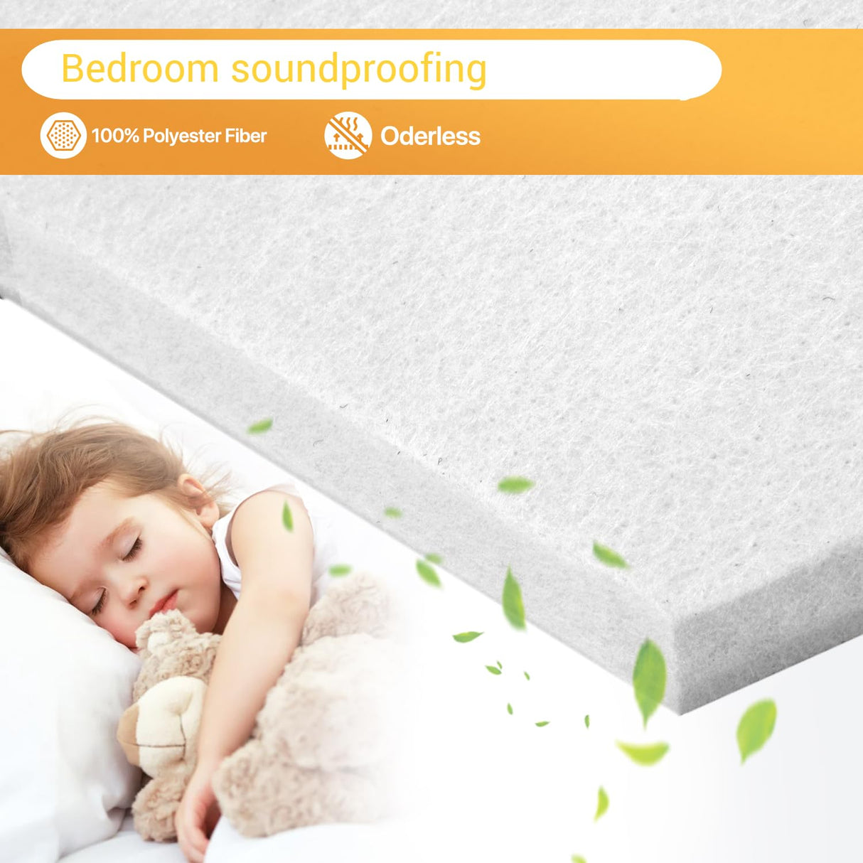 Soundproof Wall Panels, Kuchoow Acoustic Panels Self-Adhesive, 18 Pack Acoustic Wall Panels High Density, Sound Proof Panels for Walls Home Studio Office 12" X 12" X 0.4" White Kuchoow