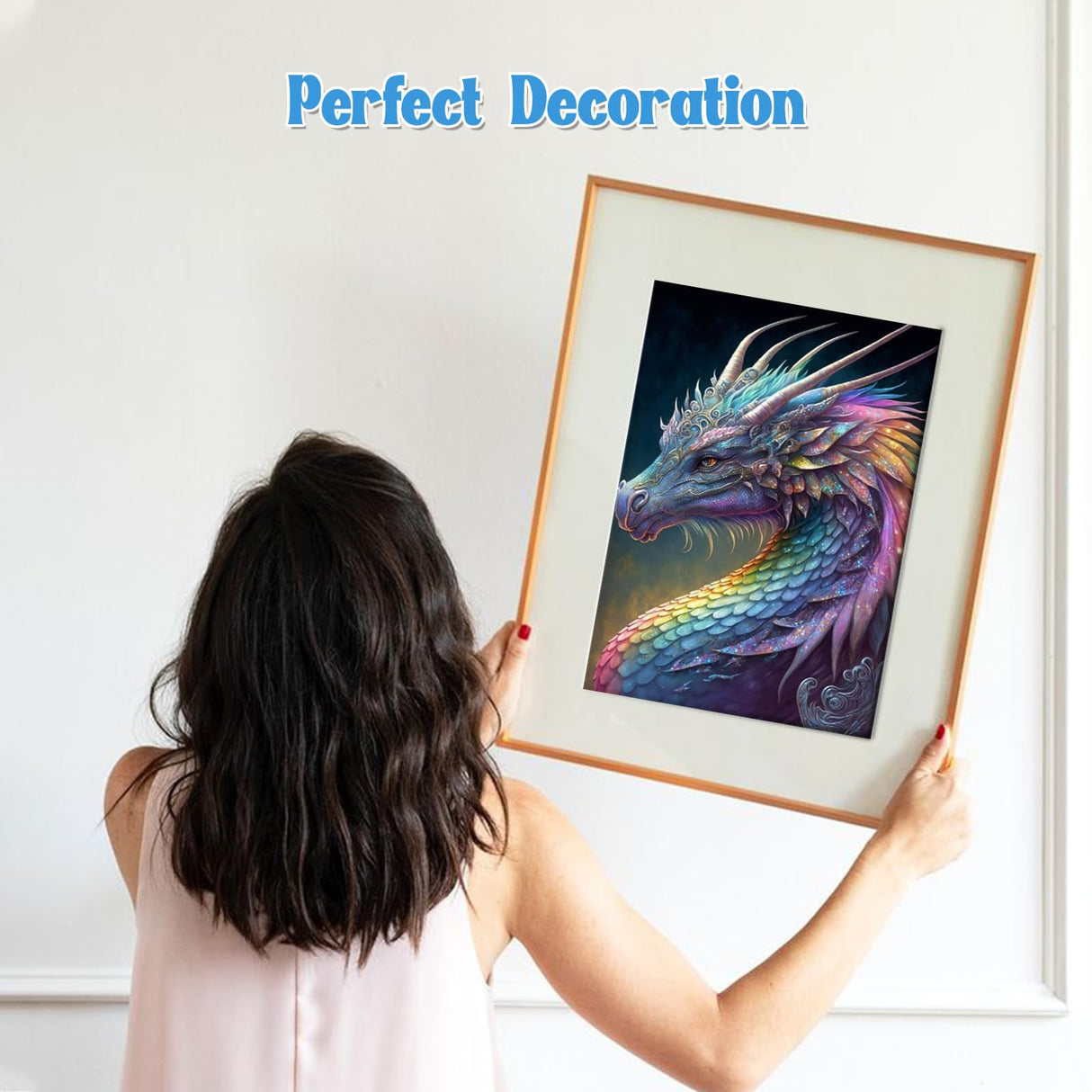 NAIMOER Dragon Diamond Painting Kits for Adults, 5D Dragon Diamond Art Kits for Adults, DIY Full Drill Diamond Painting Animals Diamond Arts for Home Decor 30x40cm NAIMOER