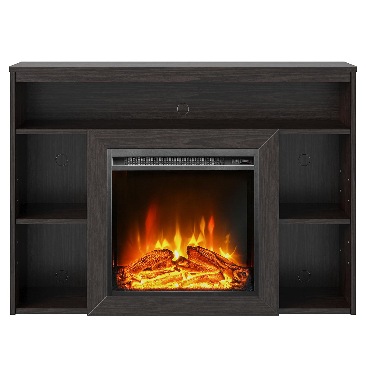 Ameriwood Home Alwick Mantel with Electric Fireplace, Espresso Ameriwood Home