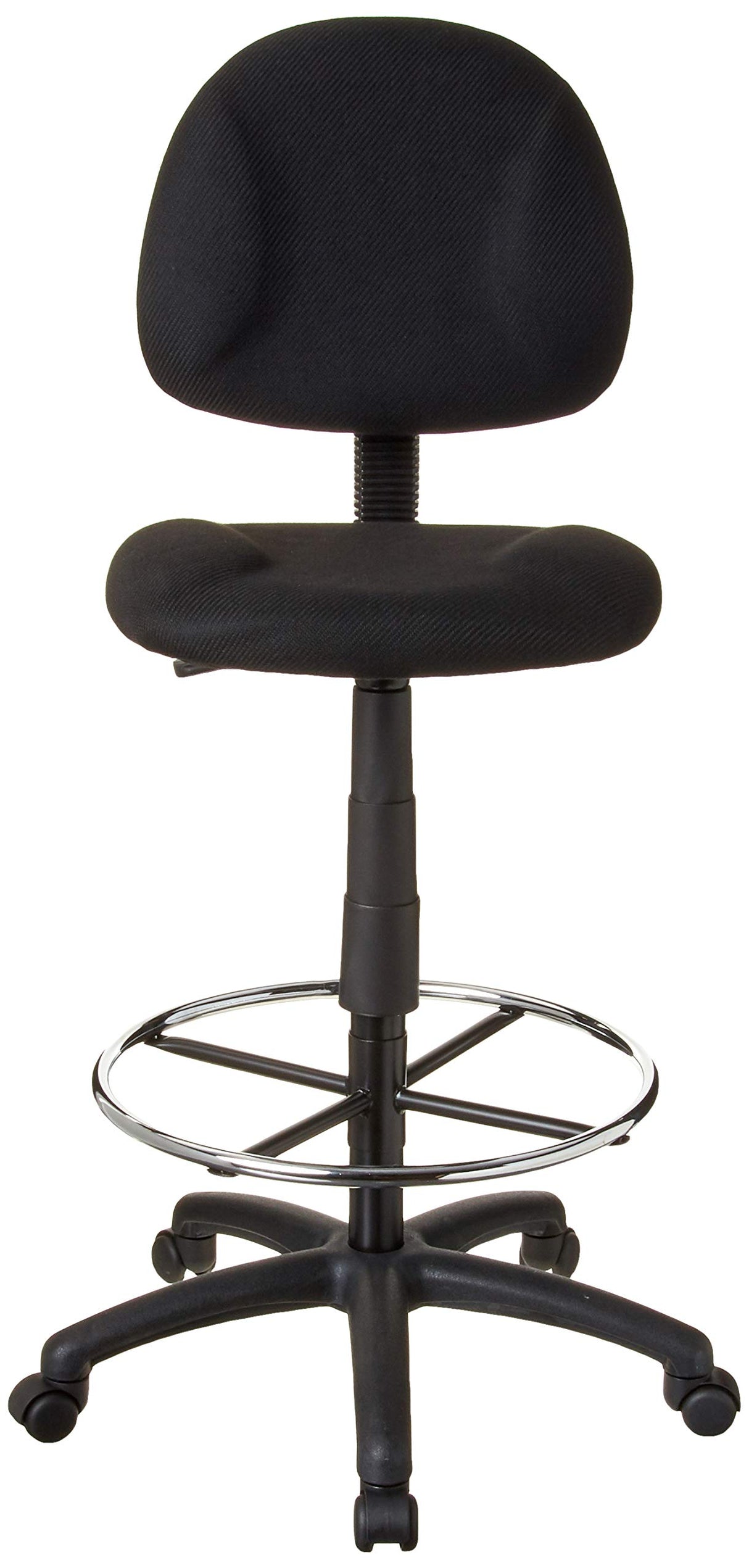 Boss Office Products Ergonomic Works Drafting Chair without Arms in Black Boss Office Products