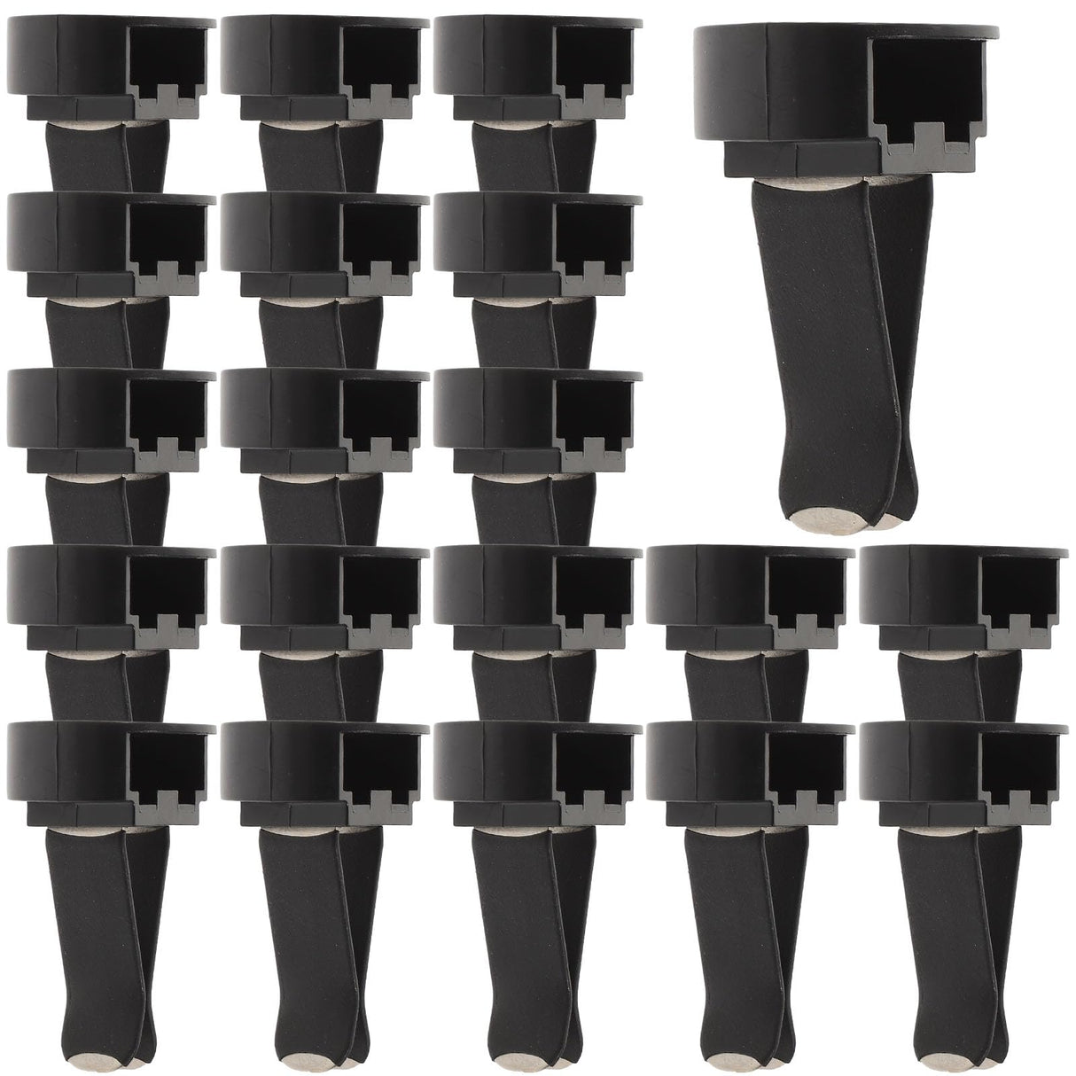 100pcs Air Outlet Clip Vent Clips, Automatic Air Freshener Car Air Conditioner Clips for Home Air Vent Clips Sublimation Air Fresheners Blanks (Black) MHFOOU