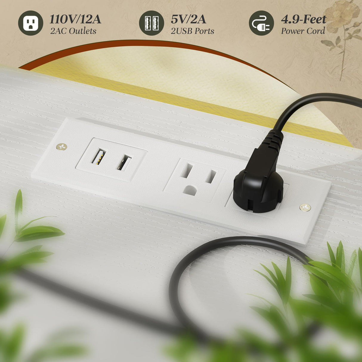 White Dresser for Bedroom with 10 Fabric Drawers,Organizer Unit with LED Light & Charging Station,Sturdy Chest of Drawers with 2 Open Shelves for Hallway,Living Room 11.8"D x 35.4"W x 39.4"H DurayLoly