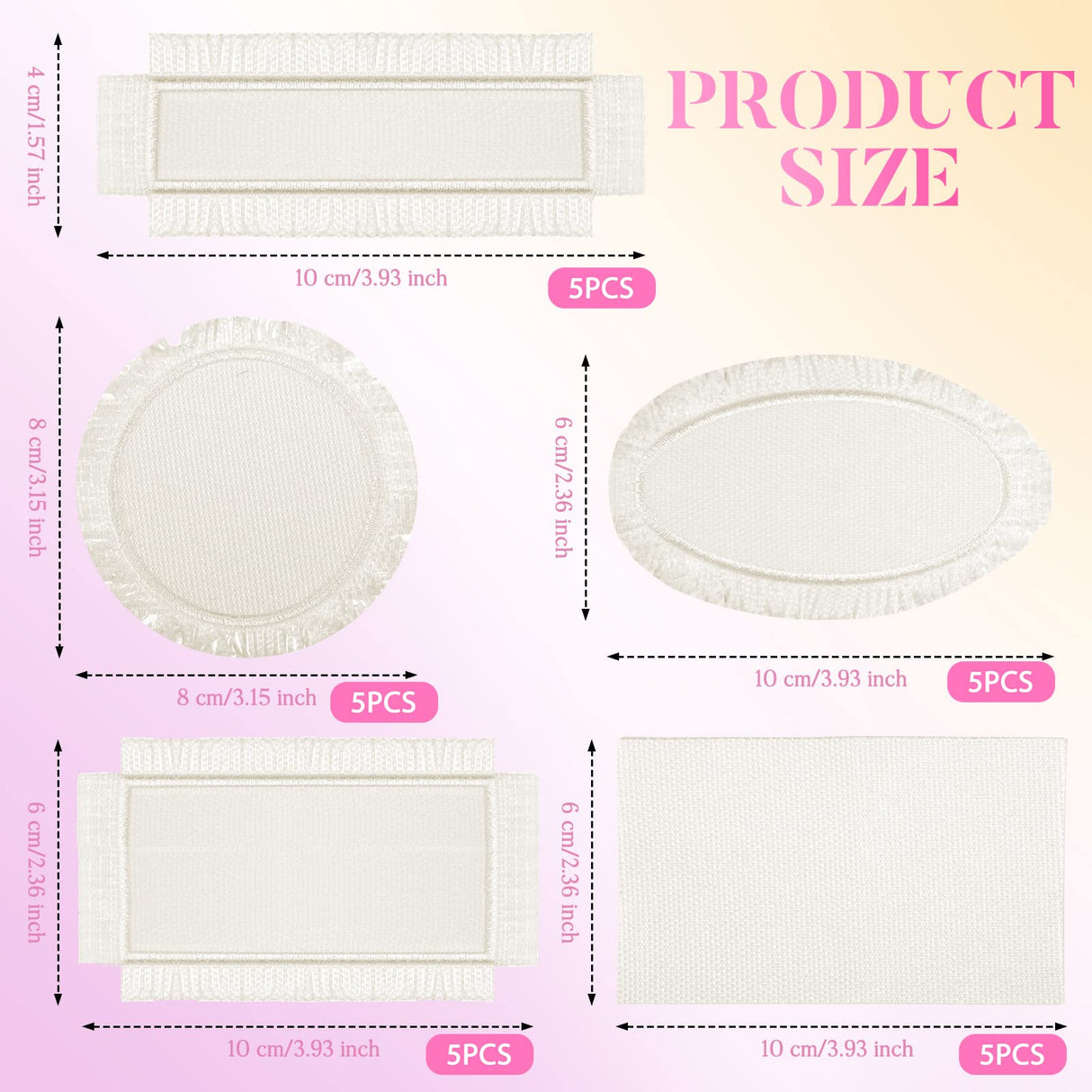 25 Pieces Sublimation Hat Patches Distressed Sublimation Patches Iron on Blank Patches Fabric Repair Sublimation Blank Patch Patches for Hats Clothes Uniforms Jeans Backpacks Dog Vest Jutom