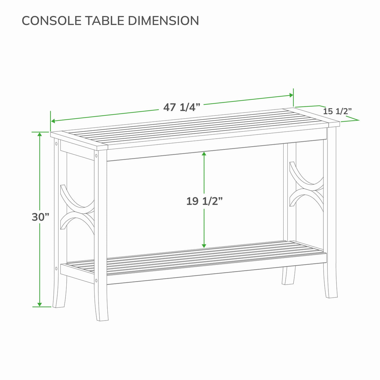 Cambridge Casual Chester Teak Wood Outdoor Console Table – Durable Accent Table for Patio, Deck, Porch and Garden - Perfect for Displaying Plants, Décor, Beverage and Other Outdoor Essential Cambridge Casual