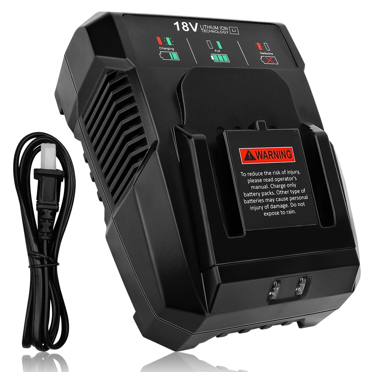 1 Pack 18V R86092 Fast Lithium Replacement Battery Charger R86092 Compatible with Ridgid 18 Volt Battery R840083 R840085 R840086 R840087 AC840085 AC840086 AC840087P AC840089 Cordless Power Tools OHYES BAT