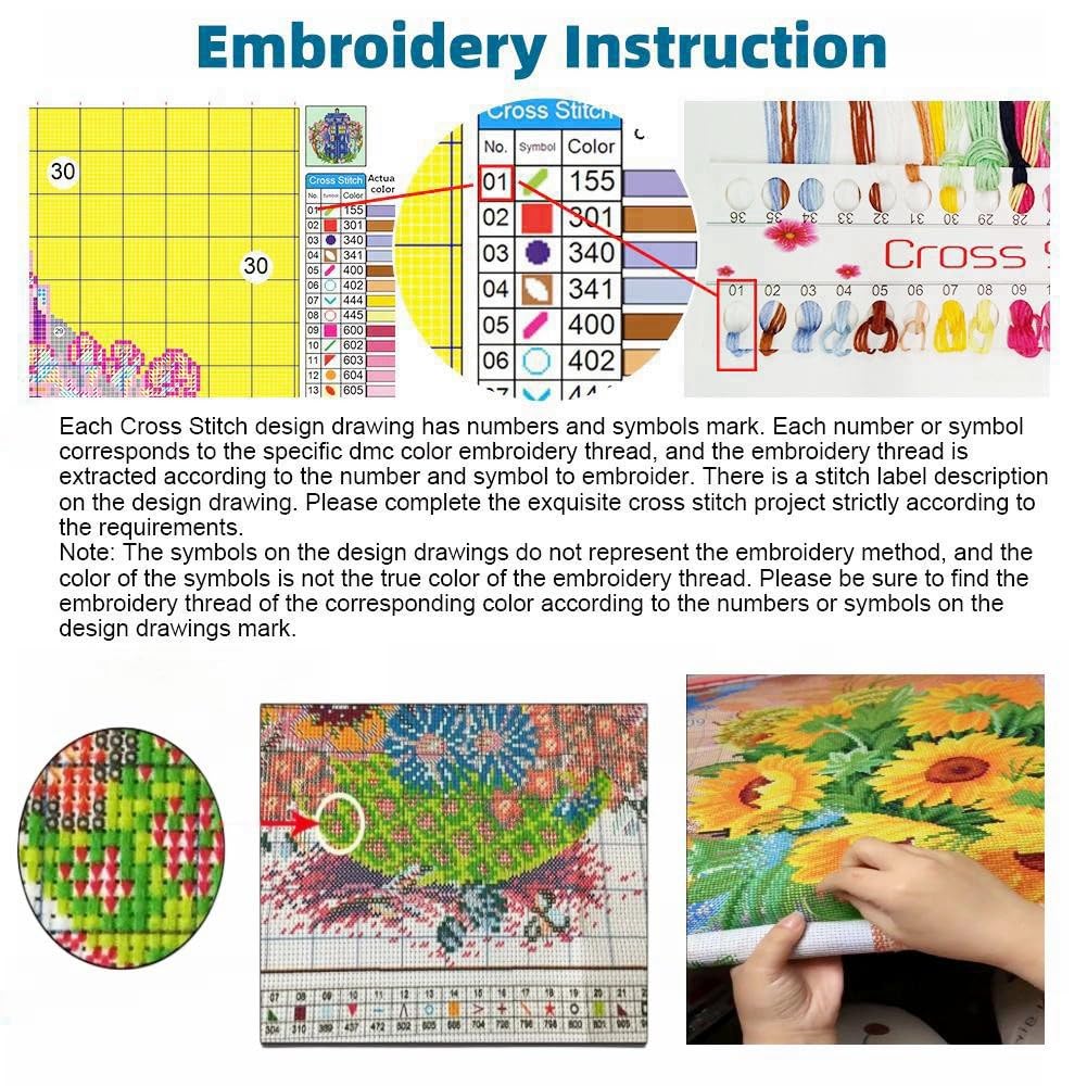 Generic Bookshelf Stamped Cross Stitch Kits for Beginners Easy 11CT Needlepoint Embroidery DIY Counted Cross Stitch Kits Art Craft Wall Decoration and Gift 40x40cm(4) Generic
