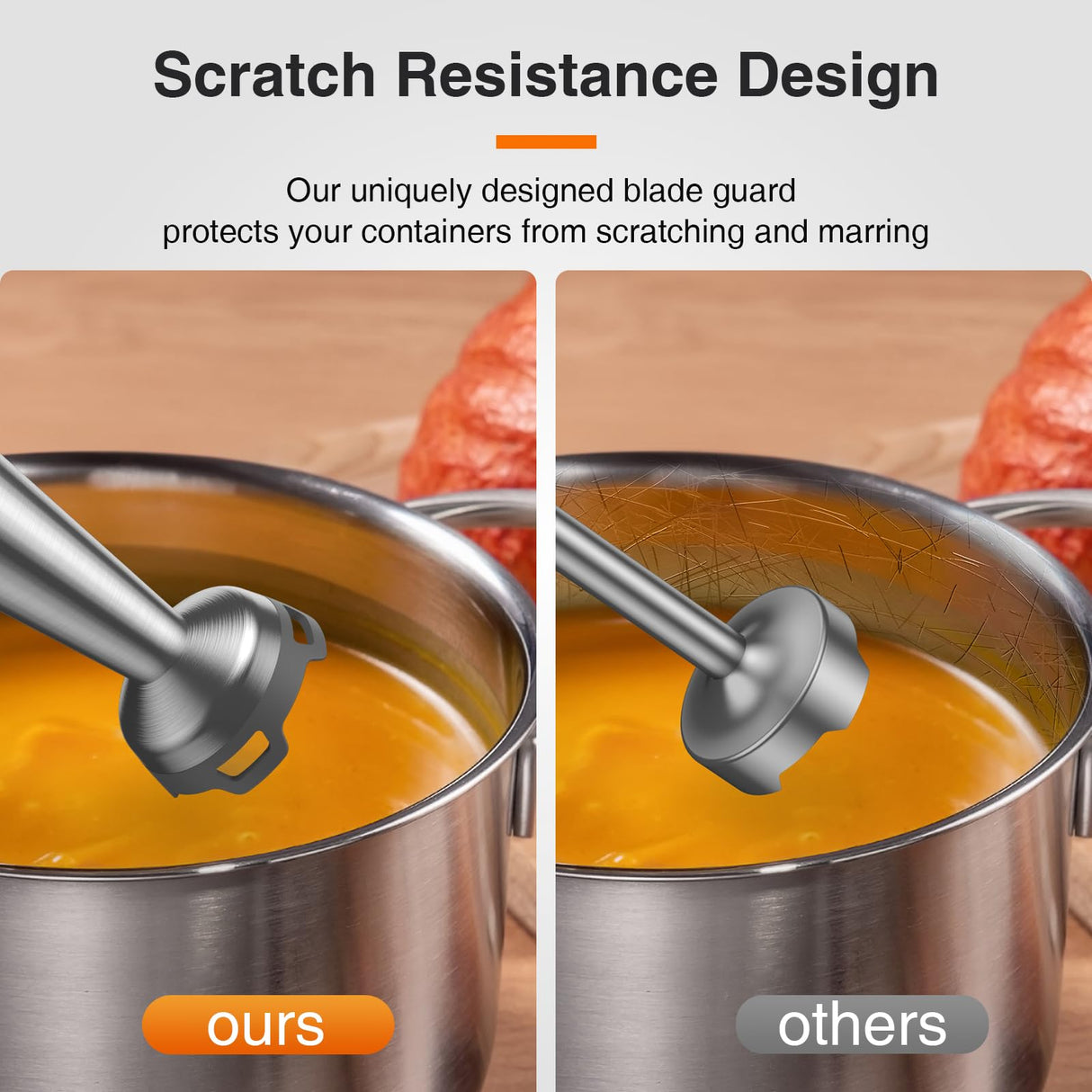 KOIOS 1100W Immersion Hand Blender, Stainless Steel Stick Blender with 12-Speed & Turbo Mode, 5-in-1 Handheld Blender with 600 ml Mixing Beaker with Lid, 500 ml Chopper, Whisk, Milk Frother, BPA-Free KOIOS