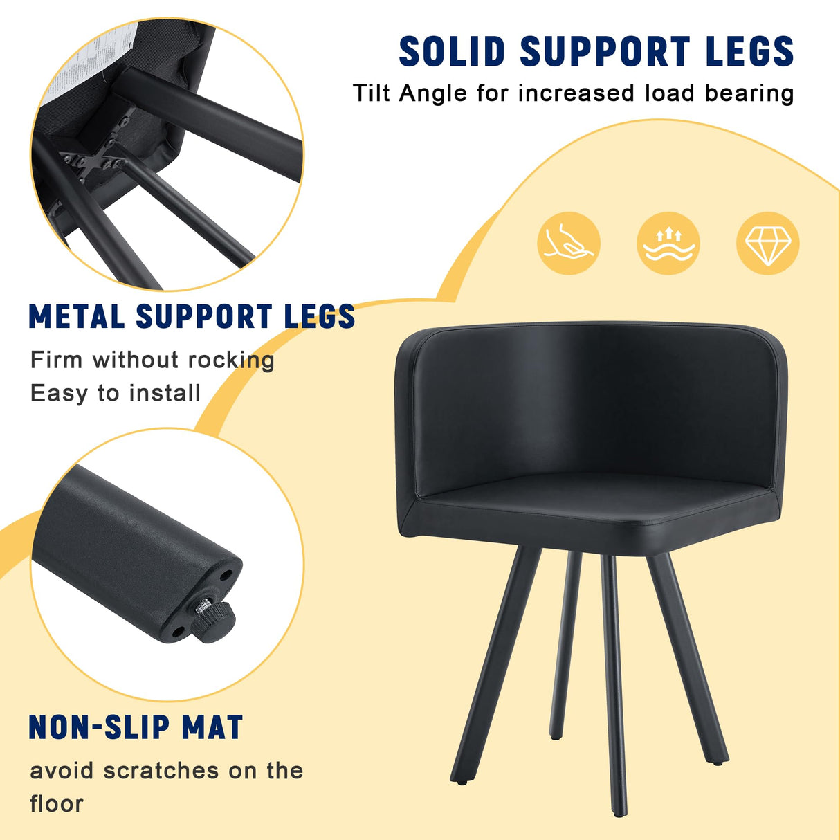 Rejeke 7-Piece Dining Table Set for 6,Modern Dining Table Set for 6 with Cushioned Chairs,60" Wood Kitchen Table Set for Home, Apartment,Office,Conference Room,Small Spaces, Space-Saving Rejeke