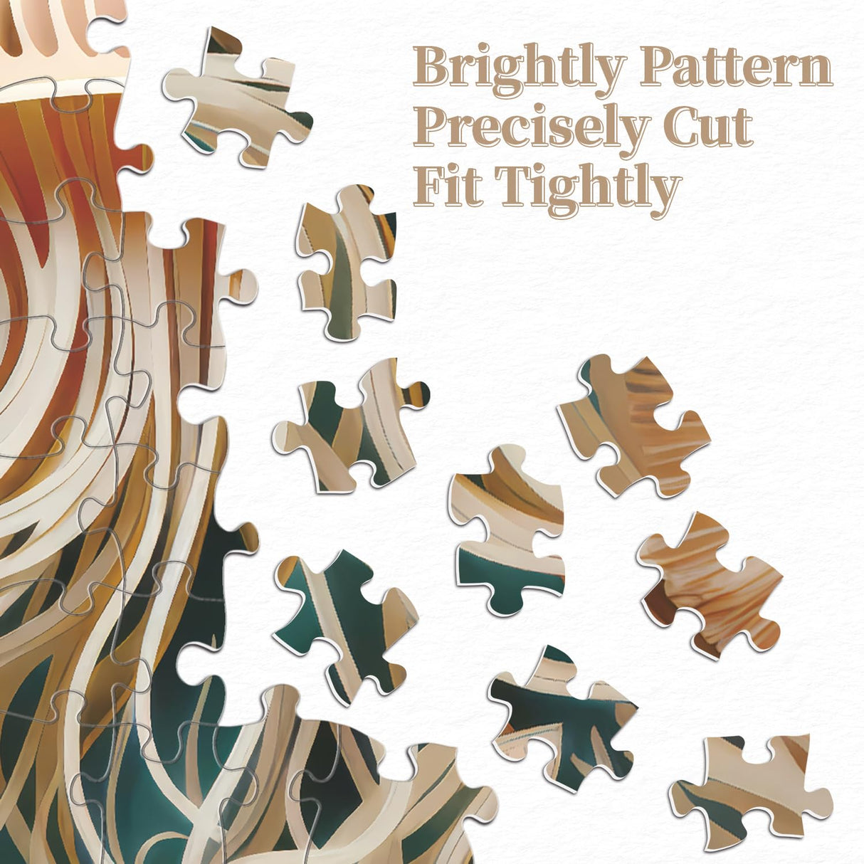 Ocean Jellyfish Puzzles for Adults 1000 Pieces, Impossible Deep Blue Sea Fish Jigsaw Puzzles, Round Jellyfish Paper Art Challenging Puzzle as Wall Decor PPuzzling