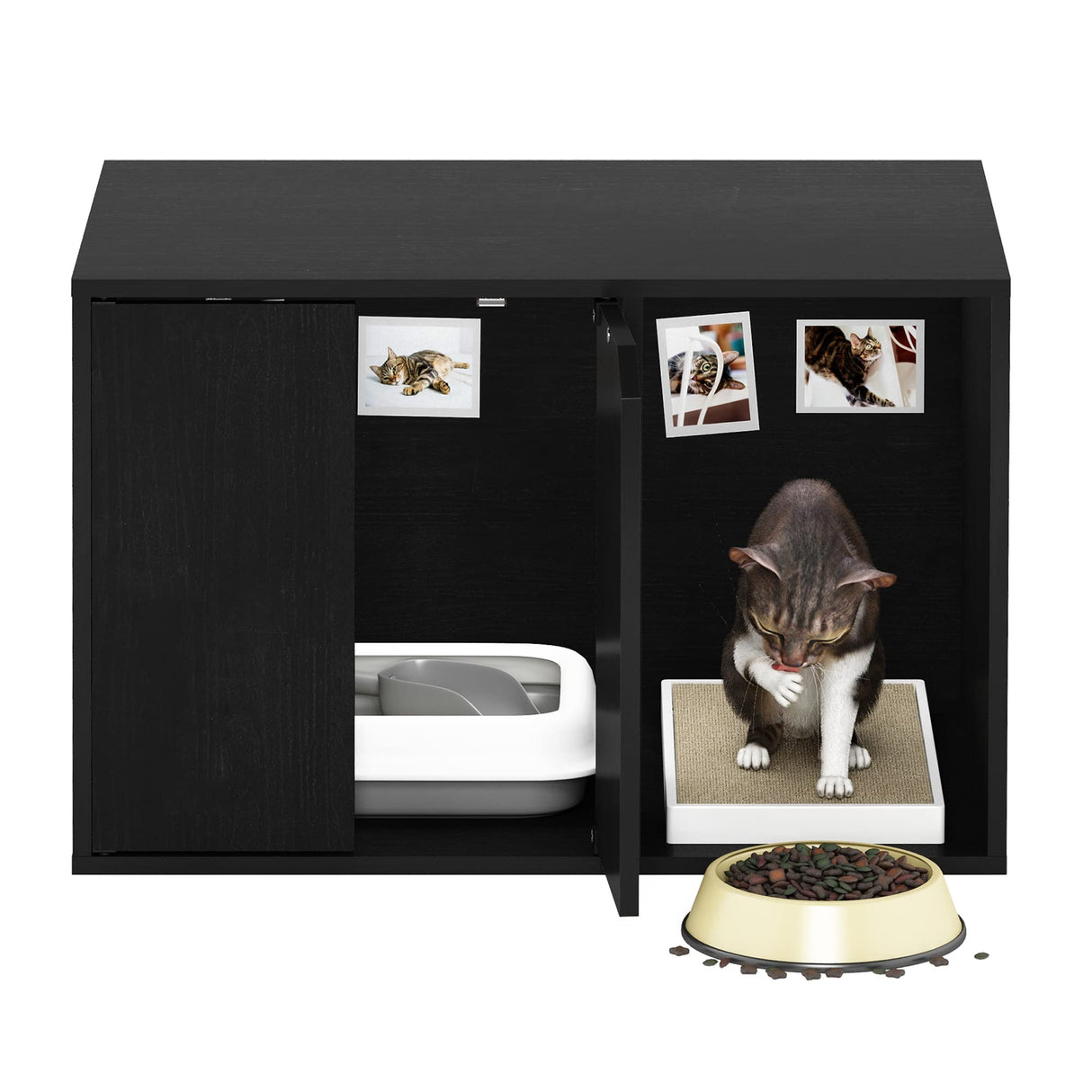 Furinno Peli Litter Box Enclosure, Small, Americano Furinno