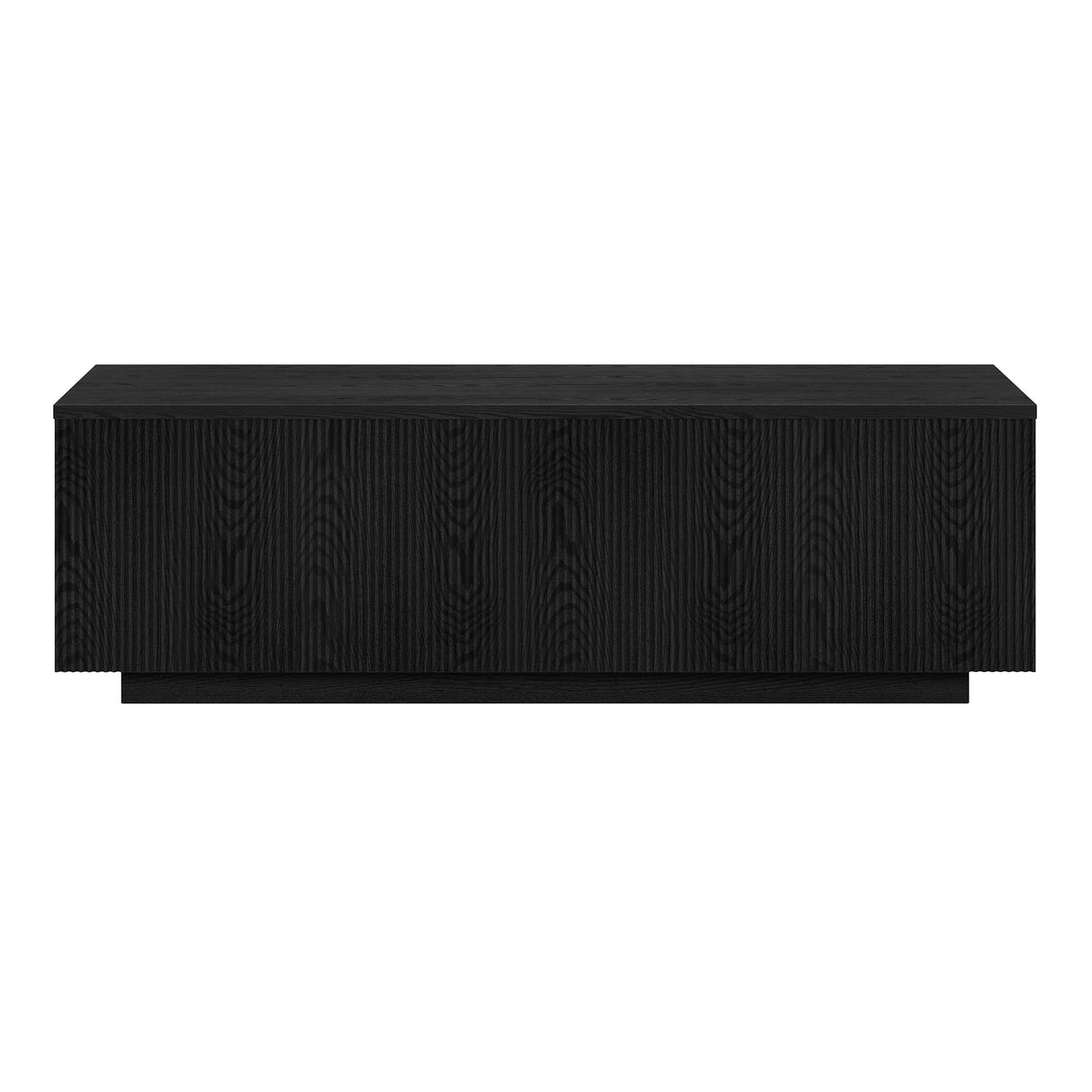 Henn&Hart 48" Wide Rectangular Coffee Table in Black Grain Henn&Hart