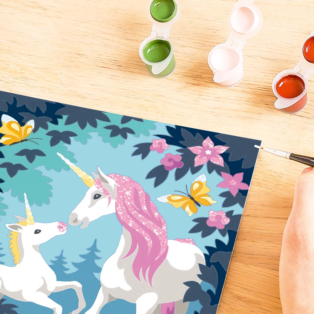 Ravensburger CreArt Hello Little Unicorn Paint by Numbers Kit for Kids - 25976 - Painting Arts and Crafts for Ages11 and Up Ravensburger