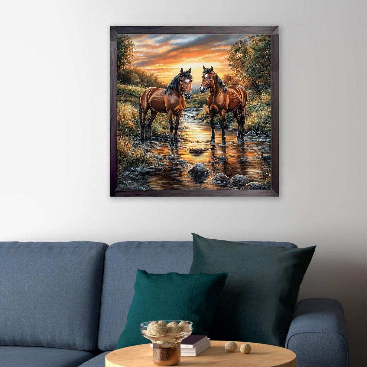 CEOVR Horse Diamond Art Kits for Adults, 5D DIY Full Drill Diamond Painting Dots Gem Art, Adult Crafts Kits Arts and Crafts, Wall Decor for Home Office, 12x12inch CEOVR