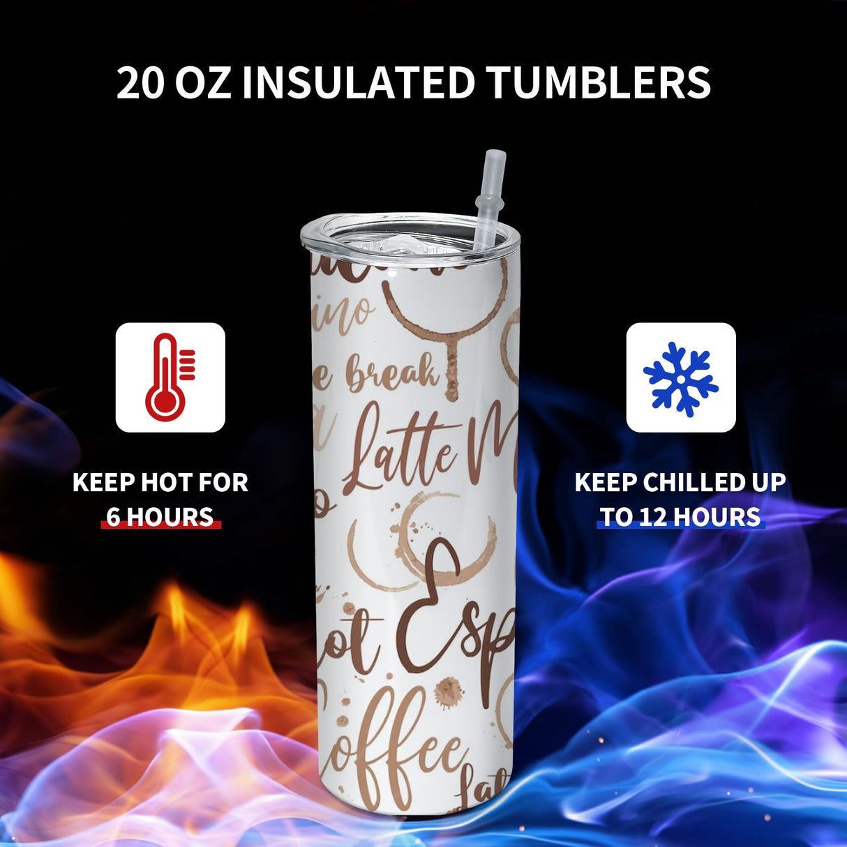 CHLJAR 20 oz Sublimation Tumblers, 25 Pack Straight Skinny Tumbler Bulk Blanks Stainless Steel Double Wall Insulated Tumbler Cups, DIY for Heat Press Machine, Individually Boxed CHLJAR