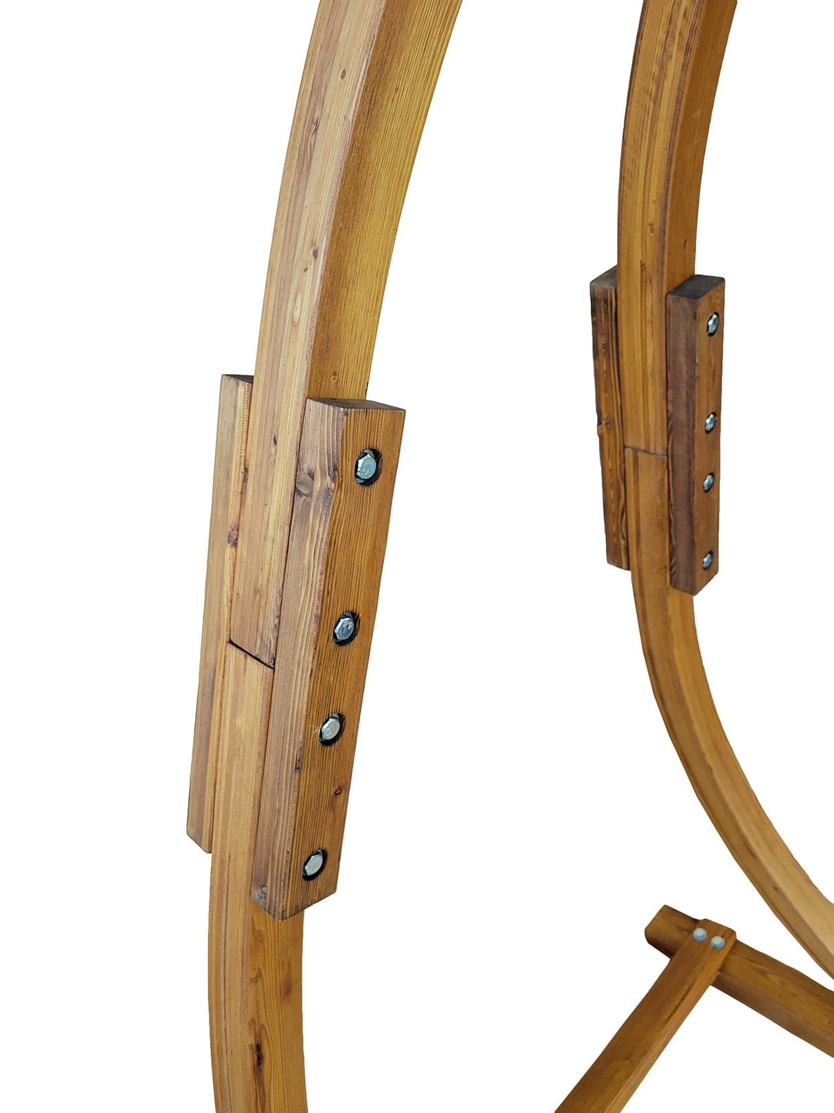 Petra Leisure 7 Ft. Teak Stain, Wooden Hammock Chair Stand. Perfect for Indoor/Outdoor Home, Patio, Deck, Yard, Garden. 265LB Weight Capacity.(Stand Only) Petra Leisure