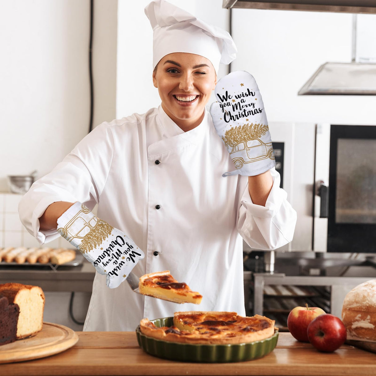 12 Pieces Blank Sublimation Oven Mitts Set Include Blank Sublimation Heat Resistance Oven Gloves and Blank Sublimation Pot Holders for DIY Kitchen Dining Room Accessories Patelai