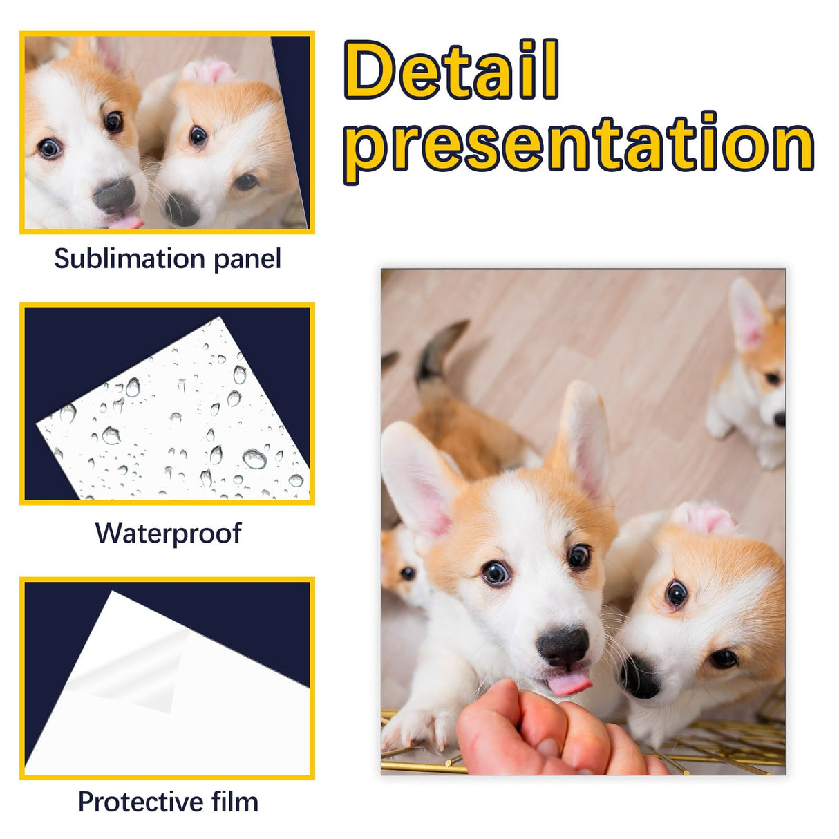 LIZOIDZSM 12 Pcs Sublimation Photo Blanks 8 x 10 Inch sublimation metal sign blanks Aluminum Photo Sign Blank Photo DIY Photo Sign Wall Frame Poster for Living Room Bedroom LIZOIDZSM