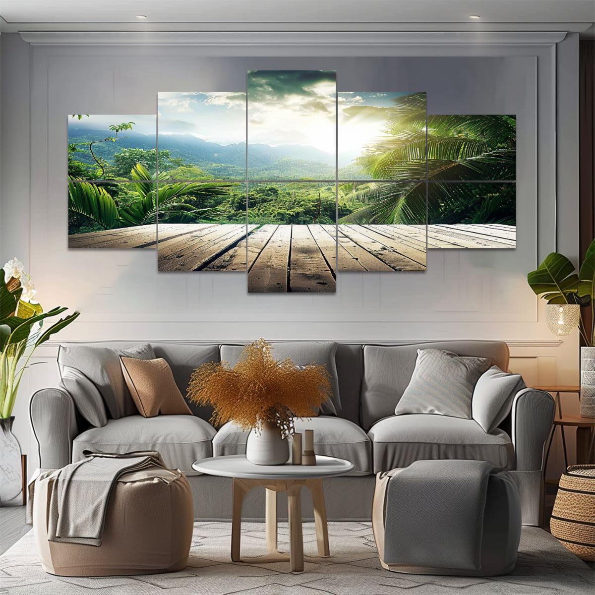 10 Pack Acoustic Panels jungle seychelles island Acoustical Soundproof Wall Panels Sound Absorbing Panel Reduce Room Echo Reverberation Acoustic Treatment AT5ZR4PD