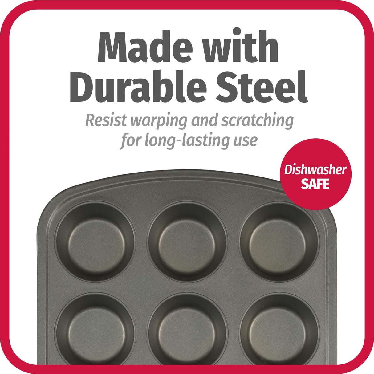 Goodcook 4031 Nonstick Bakeware, 2-3/4 in Dia x 18.3 in L x 11.8 in W x 8.1 in H GoodCook