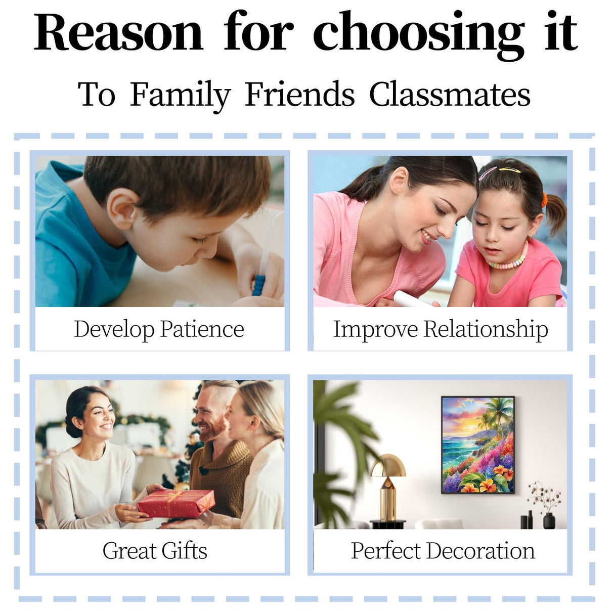 YIYIAH Seascape Diamond Painting Kits for Adults-Beach Diamond Art Kits for Beginners - DIY Full Round Diamond Dots -Gem Art for Gifts Home Wall Decor YIYIAH