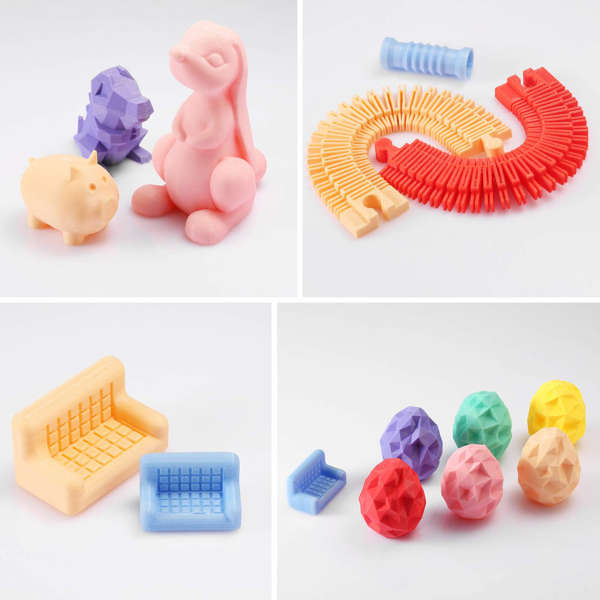 SainSmart TPU 1.75mm 92A Flexible TPU 3D Printer Filament, Dimensional Accuracy +/- 0.04 mm, 1KG Spool, Soft Pink SainSmart