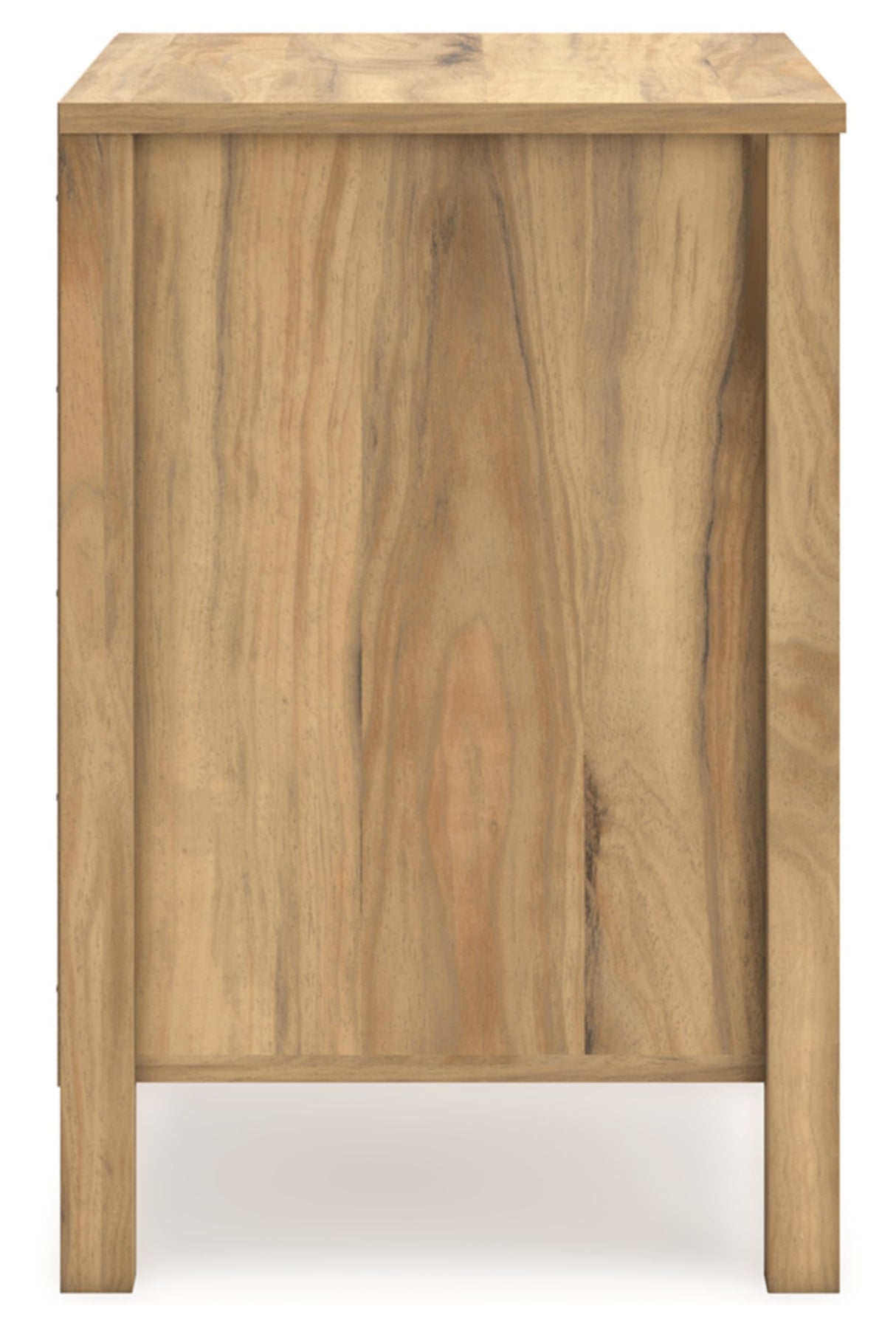 Signature Design by Ashley Bermacy Casual 2-Drawer Nightstand with Straight Legs, 24.37" Tall, Light Brown Signature Design by Ashley