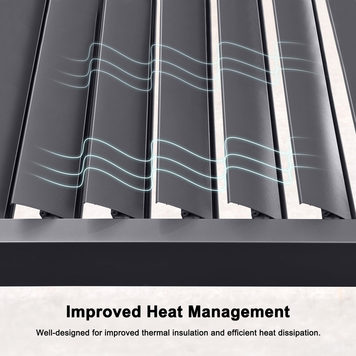 PURPLE LEAF Louvered Pergola 11' x 27' Enormous Outdoor Aluminum Pergola Modern Outdoor Pergola with Adjustable Roof for Deck Garden Yard Hardtop Gazebo PURPLE LEAF