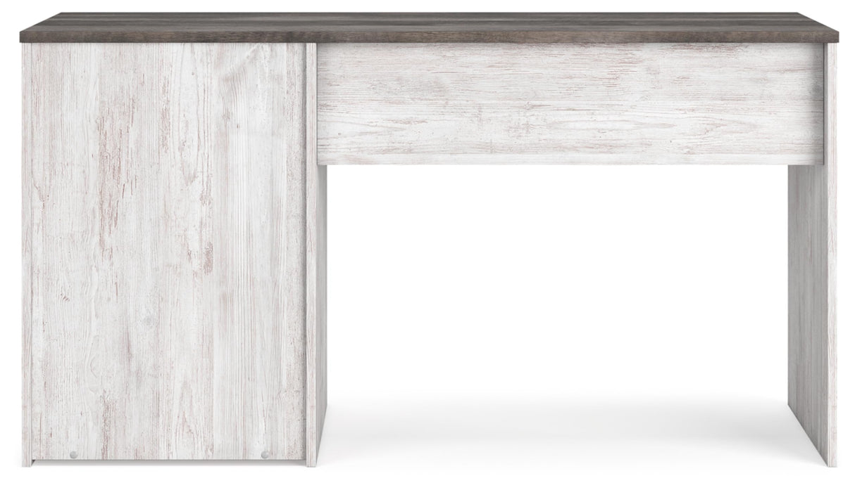 Signature Design by Ashley Shawburn 3-Drawer Home Office Desk, 54" W x 19" D x 29" H, White & Gray Signature Design by Ashley