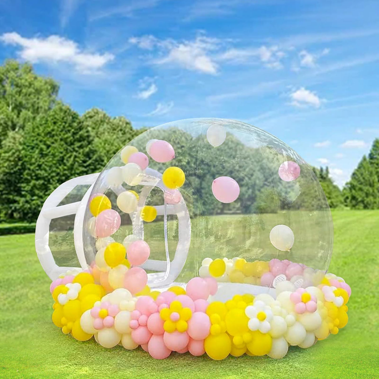 Inflatable Bubble Balloon House, 10ft Bubble House Dome Inflatable for Kids with Pump and UL Blower, Bubble Tent for Toddlers Party Balloons Clear for Home Party, Event Exhibition, Malls, Parks easyjump