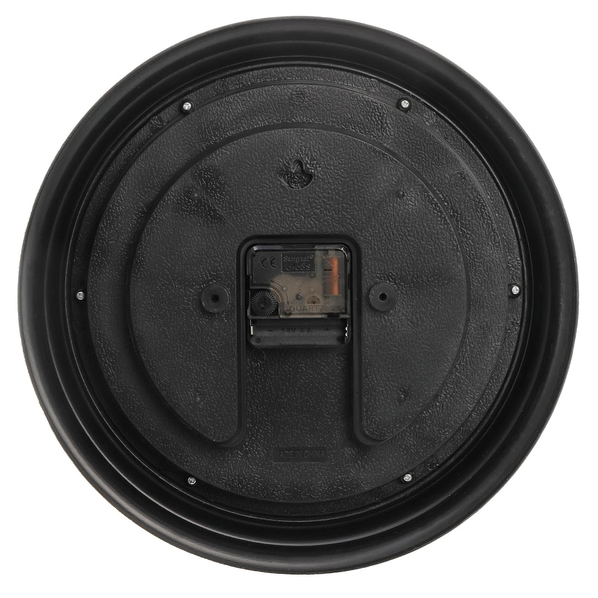 Peohud Silent Wall Clock, 12 Inch Vintage Non Ticking Quartz Battery Operated Round Clock, Rustic Wall Clock for Living Room Kitchen Home Office Classroom School Peohud