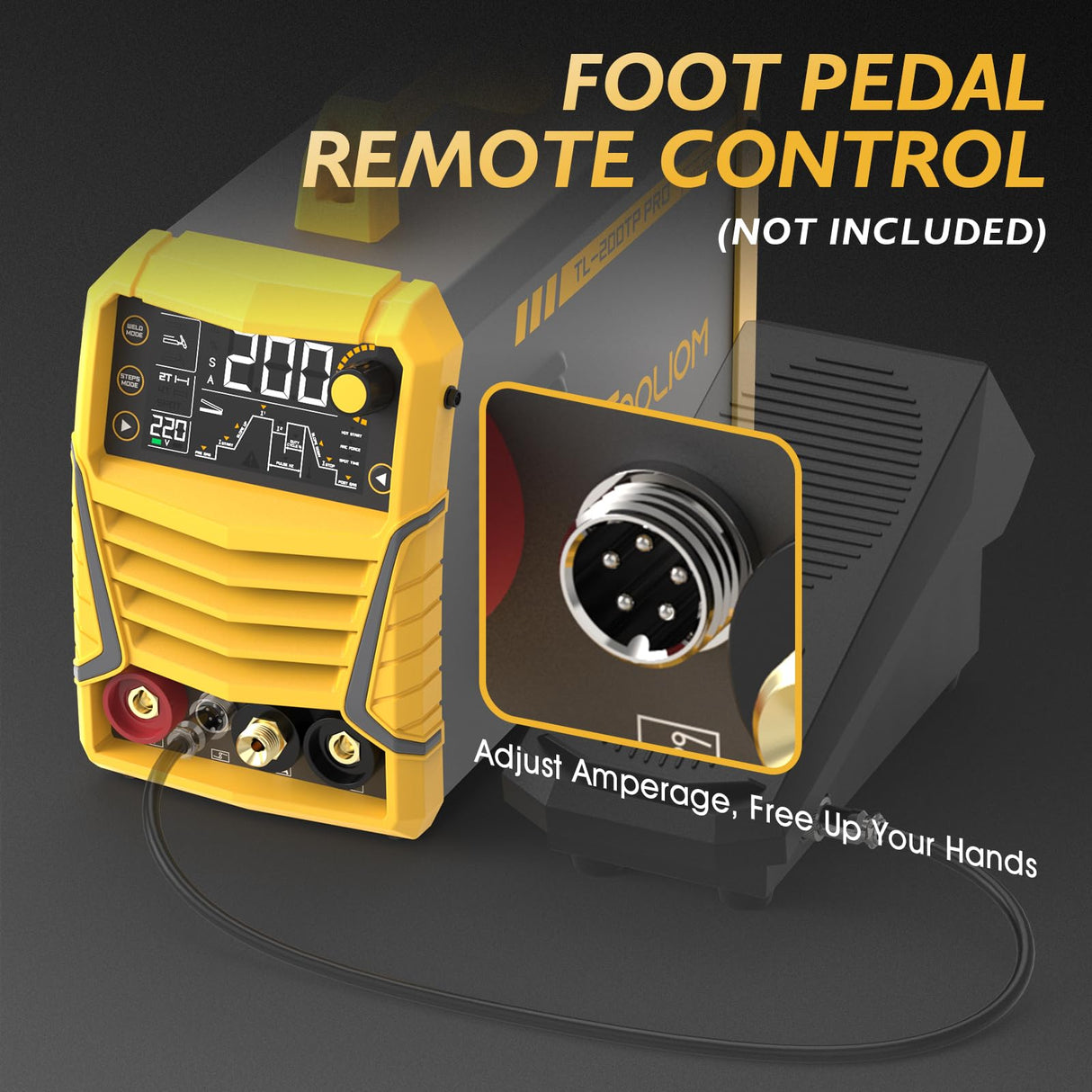 TOOLIOM TIG Welder with Pulse Multifunctional TIG Welding Machine DC TIG/Spot TIG/Pulse TIG/Stick 110&220V Dual Voltage with Large Digital Display TOOLIOM