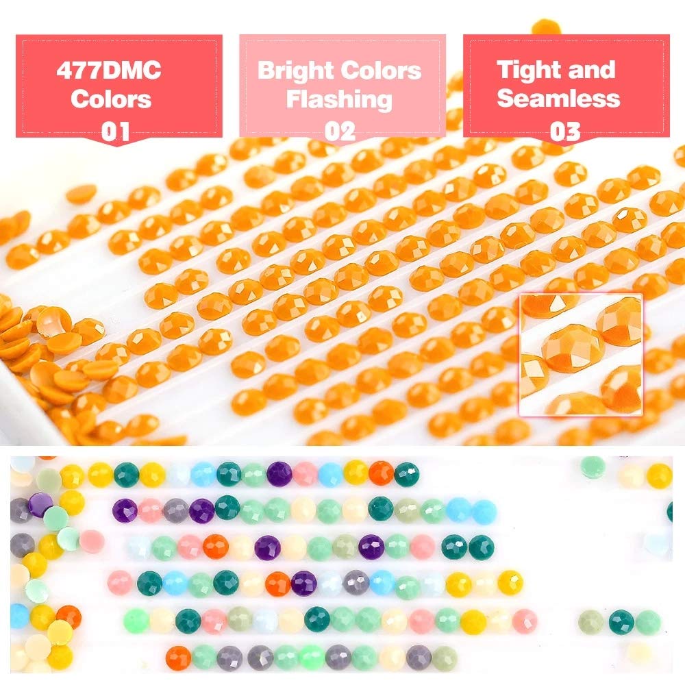 SaxSauly DIY 5D Diamond Painting Heart Stone by Numbers Kits for Adult and Kids,Round Full Drill Crystal Rhinestone Embroidery Cross Stitch Arts Craft Canvas for Home Wall Decor.(12X16in/30X40cm) SaxSauly