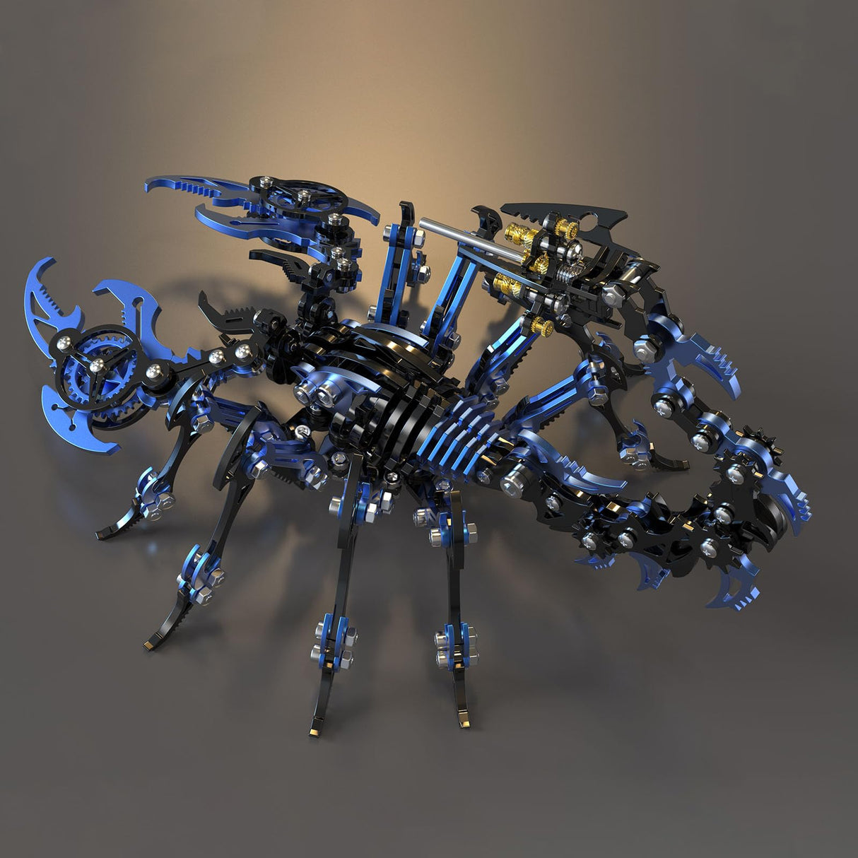 Scorpion 3D Metal Puzzles Kits for Adults Teens – 454 Pcs – Mechanical Assembly Models – 4 Hours to Build – Ideal for Gifts and Decorations (Blue and Black) Metalkitor