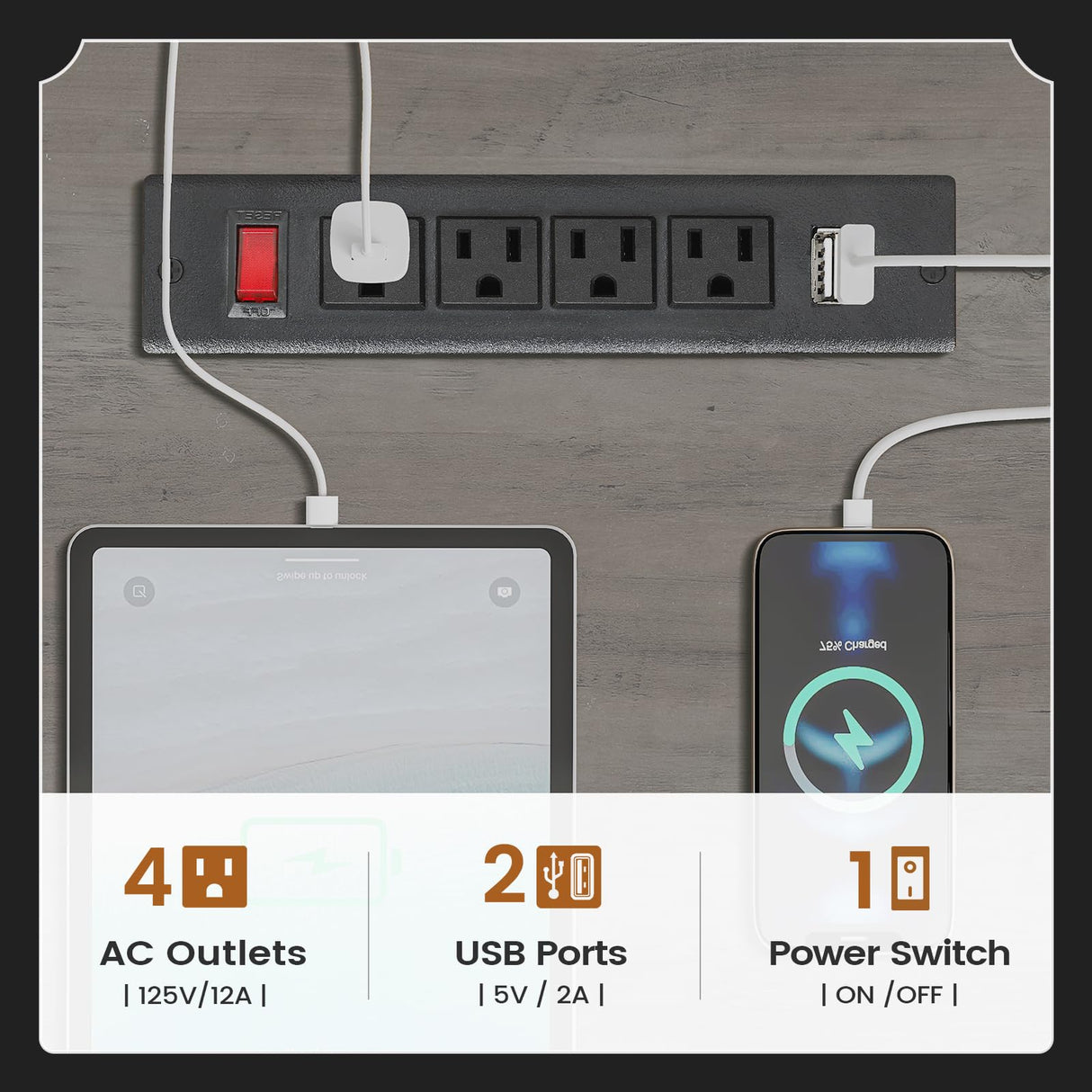 SEDETA 69" L Shaped Desk with Drawers and Storage, Farmhouse Computer Desk with File Drawers and Power Outlet, Corner Executive Desk with Storage Cabinet for Home Office, Grey SEDETA