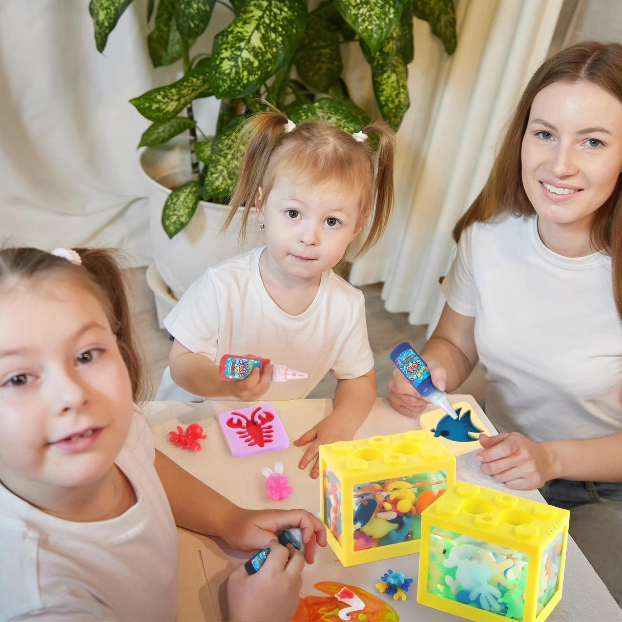 wookidel Magic Water Elf Toy Kit, Aqua Fairy Water Gel Kit with 20PCS Magic Gels and Animal Molds, Gift for Christmas, Easter, Birthday,Creative Art Craft Kits for Girls Boys 6 7 8 9 10 Year Old wookidel