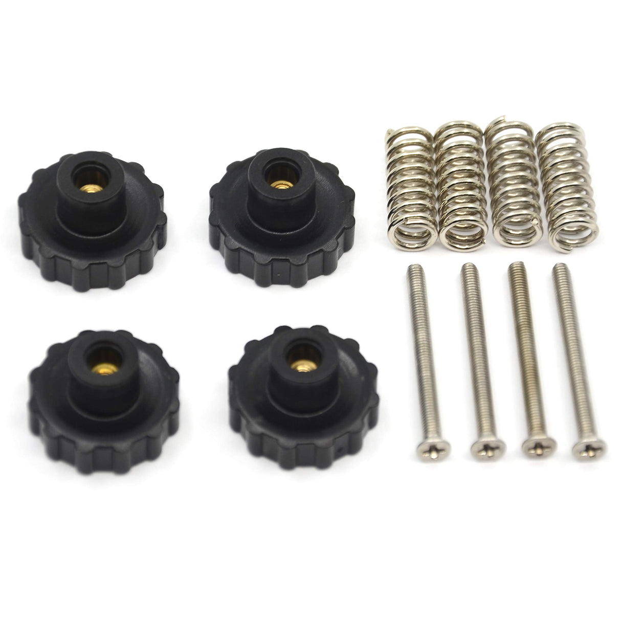 Befenybay 4PCS Upgraded Hand Twist Leveling Nut Diameter 22mm, 4PCS Hot Bed Spring, 4PCS M3X35mm Screws for 3D Printer ANYCUBIC Mega Hot Bed/Platform Befenybay