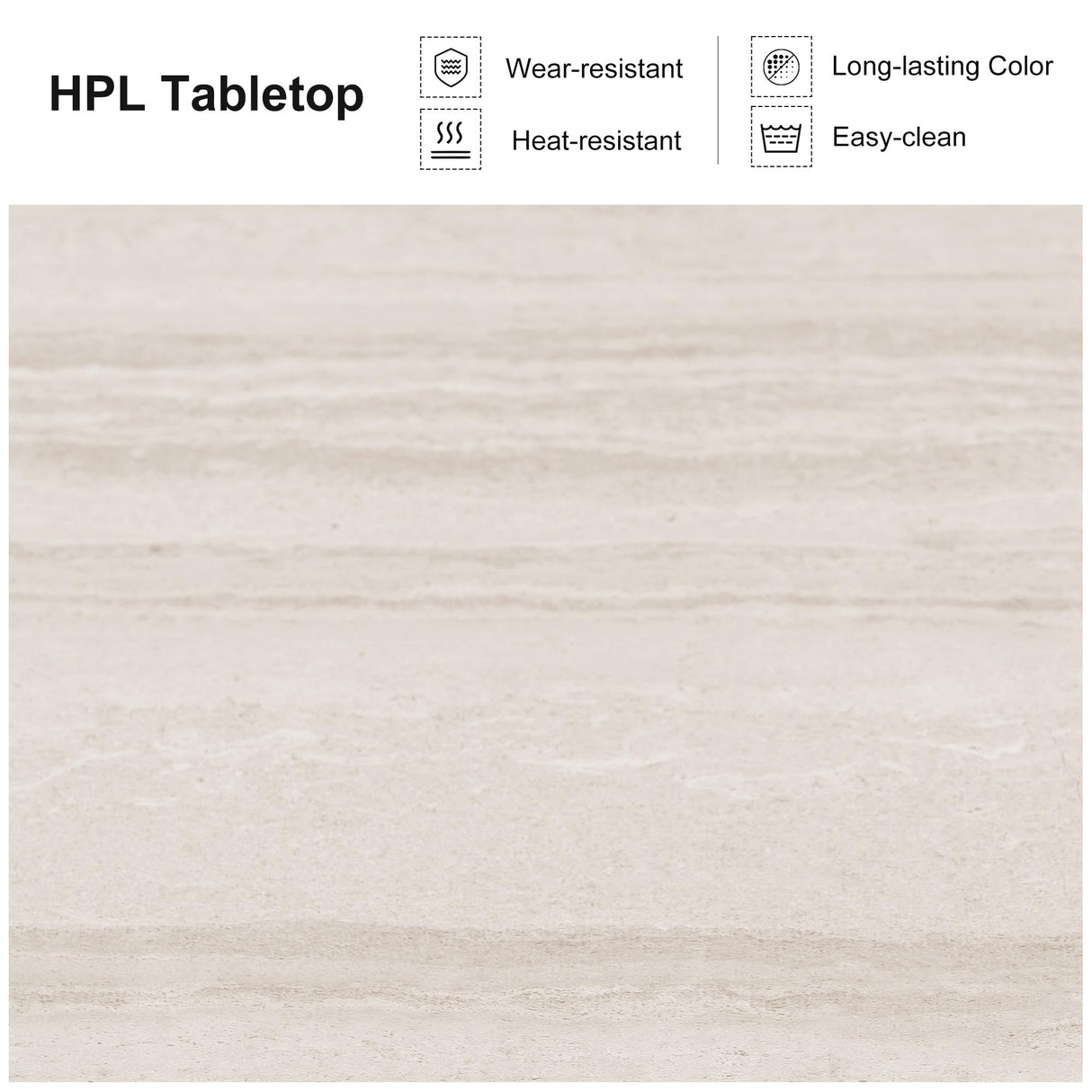 PURPLE LEAF 9 Pieces Patio Dining Set Aluminum Modern Rectangular Table and Wicker Chairs with Cushions for Kitchen Porch Garden Outdoor Furniture Sets, Champagne PURPLE LEAF