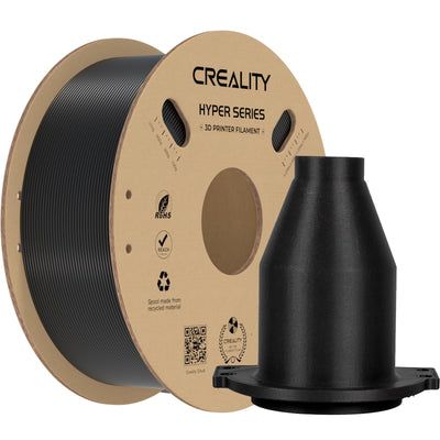 Creality ABS Filament 1.75mm for K1 Max, 3D Printer Filament ABS Designed for High Speed 350mm/s, High Impact Resistance, Odorless Non-Toxic and Without stringing or Clogging, 1kg(2.2lbs) ABS Black