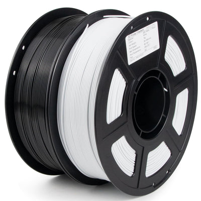 iSANGHU ASA Filament 1.75mm Bundle, UV&Heat Resistant&Weather Resistant 3D Printer Filament, Perfect for Outdoor Functional Parts, 2×1kg(4.4lbs), Black+White