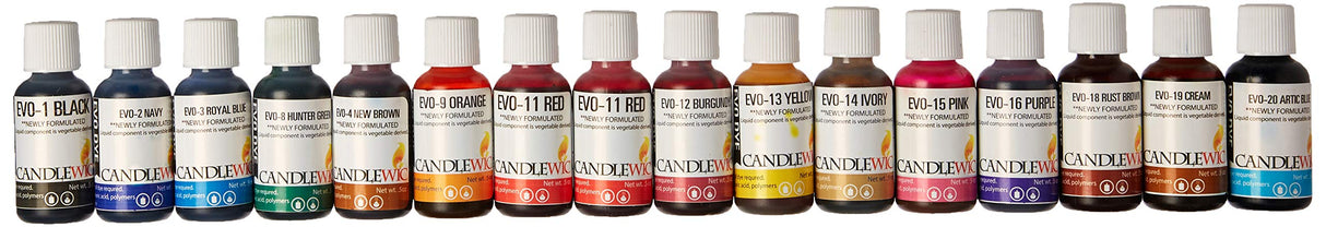 CANDLEWIC'S 16PK Highly Concentrated Liquid Candle Dyes Candlewic