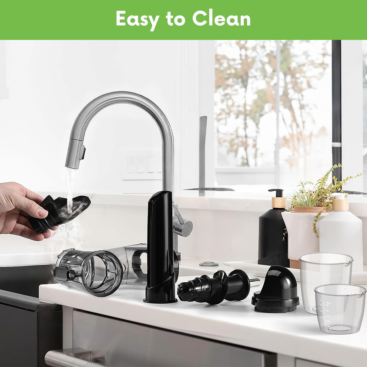 Masticating Juicer Attachment for KitchenAid Stand Mixer, Juicer Machine for Kitchenaid Mixer Attachments, Cold Press Juicer with Dual Mouth Feed Chute for KitchenAid mixer Attachments FOCOllK