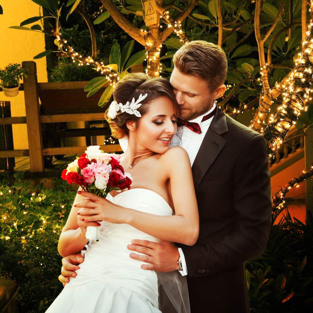 XTF2015 336ft 1000 LED Christmas Long String Lights, 8 Lighting Modes Waterproof Christmas Tree Lights Outdoor Indoor Fairy Lights for Patio, Garden, Party, Wedding, Holiday Decorations (Warm White) XTF2015