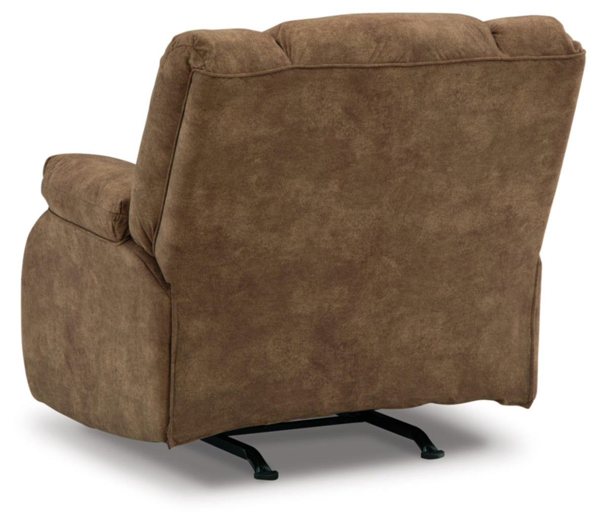 Signature Design by Ashley Partymate Contemporary Faux Leather Manual Rocker Recliner, Dark Brown Signature Design by Ashley