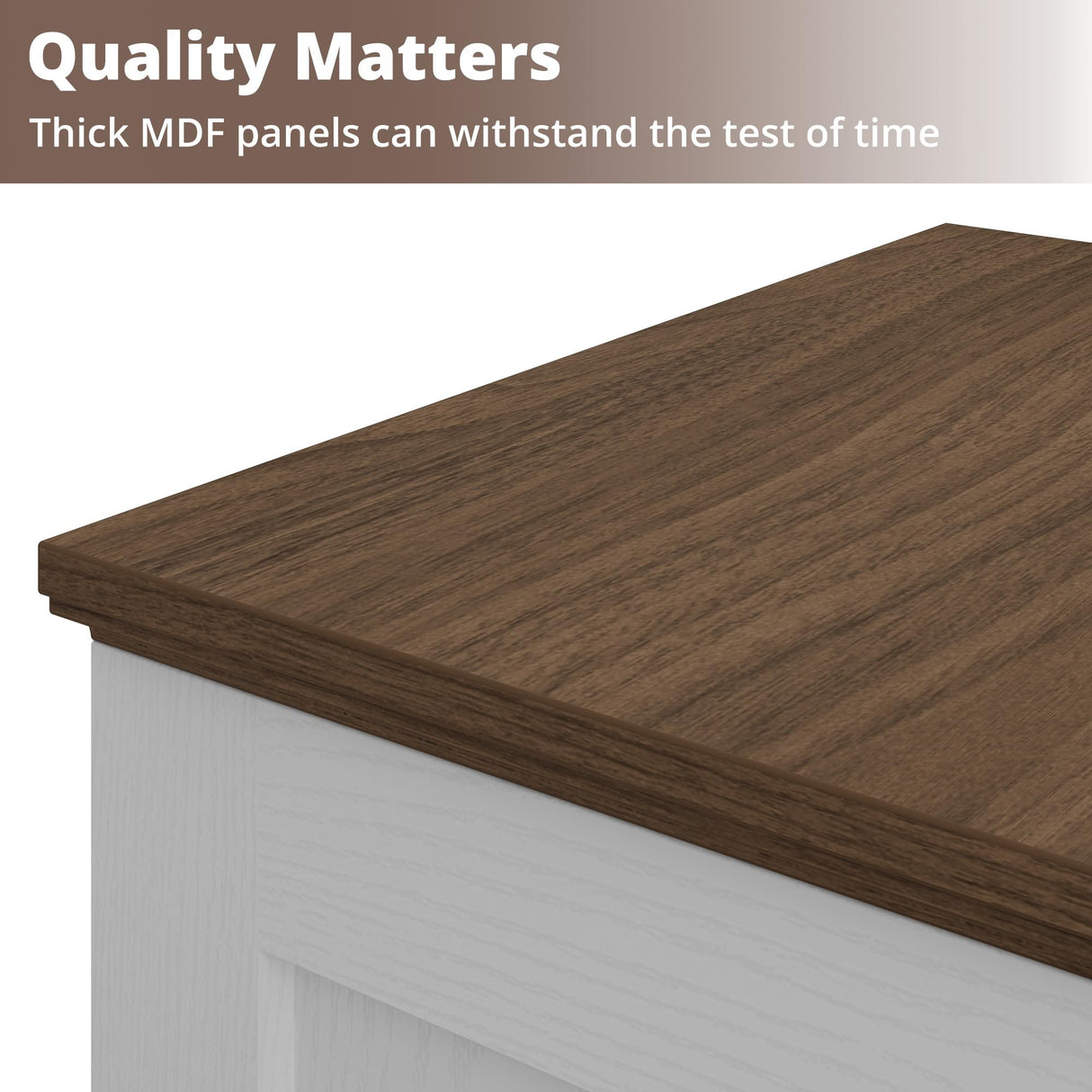 IRONCK Farmhouse Nightstand with Charging Station, Rustic Night Stand with Barn Door and Shelf, Rustic End Table Side Table with Storage for Bedroom, White/Walnut IRONCK