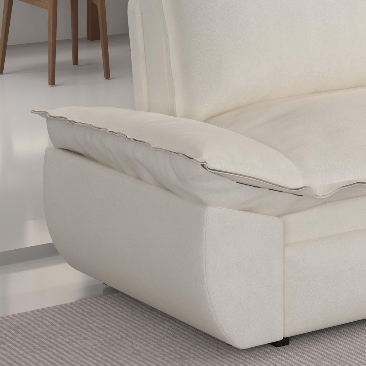 GNIXUU 70.1" Queen Pull Out Sofa Bed, Velvet Convertible Sleeper Sofa Couch with 2 Soft Pillows, Comfy Futon Bed Pull Out Couch for Living Room, Apartment, Small Space(Beige) GNIXUU