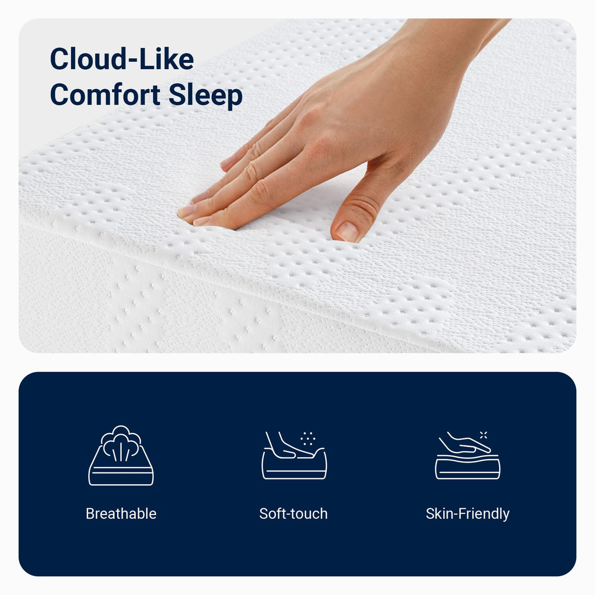 Avenco Twin Mattress, 10 Inch Twin Bed Mattress in a Box, Gel Memory Foam Mattresses for Cooling Night Sleep & Pressure Relief, Colchones Fiberglass Free CertiPUR-US Certified Avenco